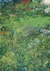 Giardino e muro bianco by Antonio Pedretti, 1990, oil on canvas, offered May 2026