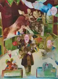 Antonio Possenti, Senza titolo, 1993, oil on canvas board