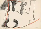 Renato Guttuso, Omaggio a Morandi, mixed media on paper applicata on canvas