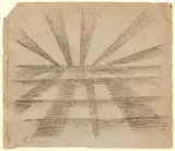 Luigi Russolo, Studio a grafite, 1908, grafite on paper