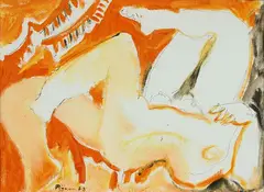 Édouard Pignon, Les nus endormi, 1973, oil on canvas