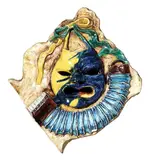 Leoncillo Leonardi, Maschera, 1954, Ceramica policroma invetriata