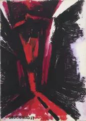 Vinicio Berti, Senza titolo, 1957, acrylic on canvas