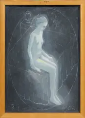 Pino Deodato, Bianca, 1999, mixed media on paper