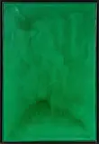 Valentino Barachini, Monocromo verde, 1984, acrylic on canvas and legno