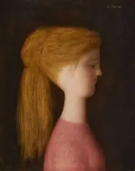Antonio Bueno, Profilo, 1969, oil on faesite