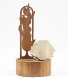 Marcello Guasti, Cipresso e luna, 2004, Scultura in ferro