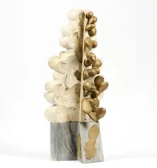 Progetto per monumento by Gabriele Perugini, 1995, Scultura in gesso e legno laccato e dorato a porporina, offered May 2026
