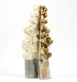 Gabriele Perugini, Progetto per monumento, 1995, Scultura in gesso e legno laccato e dorato a porporina