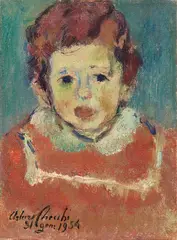 Ritratto di bambino by Arturo Checchi, 1954, oil on canvas, offered Apr 2026