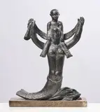 Libero Andreotti, Sirenetta con putto sulle spalle, scultura in bronze
