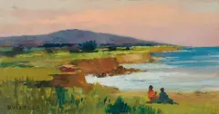 Renato Natali, Sul mare, oil on compensato