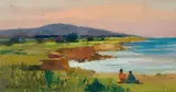 Renato Natali, Sul mare, oil on compensato