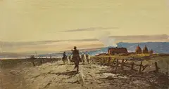 Il rientro della mandria by Ferruccio Rontini, 1937, oil on canvas, offered Apr 2026