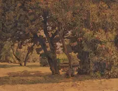 Paesaggio by Gino Romiti, 1924, oil on panel, offered Apr 2026