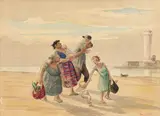 Lando Landozzi, Le bizze, watercolour on paper applicata on compensato