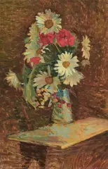 Mario Puccini, Il mazzolino del pittore, oil on panel