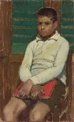 Il figlio Paulo by Oscar Ghiglia, 1917, oil on canvas, offered Apr 2026
