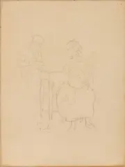Gioie materne by Francesco Gioli, pencil on card, offered Apr 2026