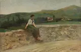 Arturo Faldi, Il riposo, oil on canvas