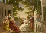 Annibale Gatti, Il madrigale, oil on card