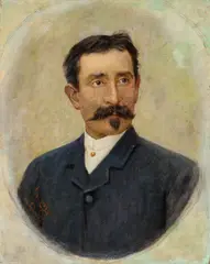 Emilio Longoni, Autoritratto, oil on canvas