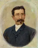 Emilio Longoni, Autoritratto, oil on canvas