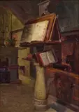 Laurenzio Laurenzi, Coro della Chiesa di San Damiano ad Assisi, 1913, oil on panel
