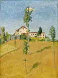Angelo Torchi, Paesaggio agreste, oil on cardboard
