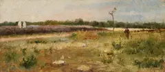 Pio Joris, Paesaggio, oil on panel