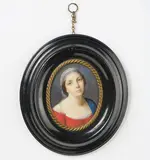 Jean-Baptiste Isabey, Miniatura raffigurante «Ritratto di giovane fanciulla come Maria Vergine»