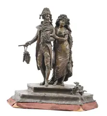 Antonio Pandiani, Gli sposi, scultura in bronze