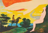 Salvatore Fiume, Senza titolo, screenprint a colori