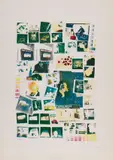 Mario Schifano, Senza titolo, screenprint a colori