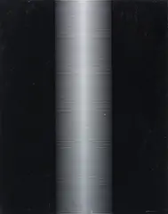 Getulio Alviani, Testura in nero, 1973, Lamiera serigrafata e plastificata