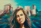 Mario Vespasiani, Senza titolo, oil on canvas