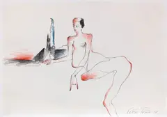 Vettor Pisani, Senza titolo, matite on paper