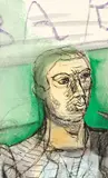 Sandro Chia, Figura, mixed media on paper