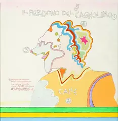 Il perdono del cagnolino 1 by Luca Alinari, mixed media on faesite, offered Apr 2026