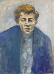 Ottone Rosai, Ritratto di ragazzo, 1953, oil on canvas