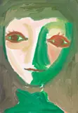Virgilio Guidi, Volto, oil on canvas