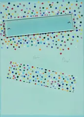 Mondino Può by Aldo Mondino, 1965, acrylic and collage on paper applicata on faesite, offered Apr 2026
