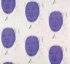 Andy Warhol, Mao Wallpaper, 1974, screenprint on paper da parati applicata on canvas