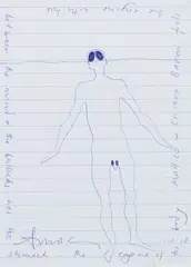 Antony Gormley, Senza titolo, 2010, penna on paper