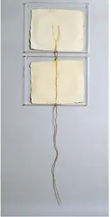 «Page 4» e «Pages and Fuses» by Robert Rauschenberg, 1974, paper a mano and canapa, offered Apr 2026