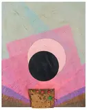 Roberto Crippa, Senza titolo, 1971, collage on panel