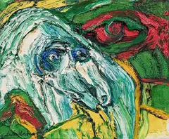 Bengt Lindström, The original animal, 1988, oil on canvas