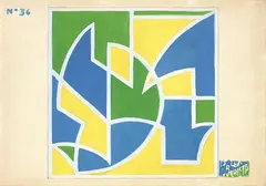 Giacomo Balla, Luminosità spaziale, 1925, tempera grassa on paper applicata on canvas