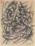 Roberto Marcello Iras Baldessari, Raccolta delle olive, 1918, ink on paper