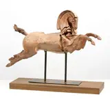 Claudio Nicoli, Cavallo, Terracotta patinata con base in legno e ferro